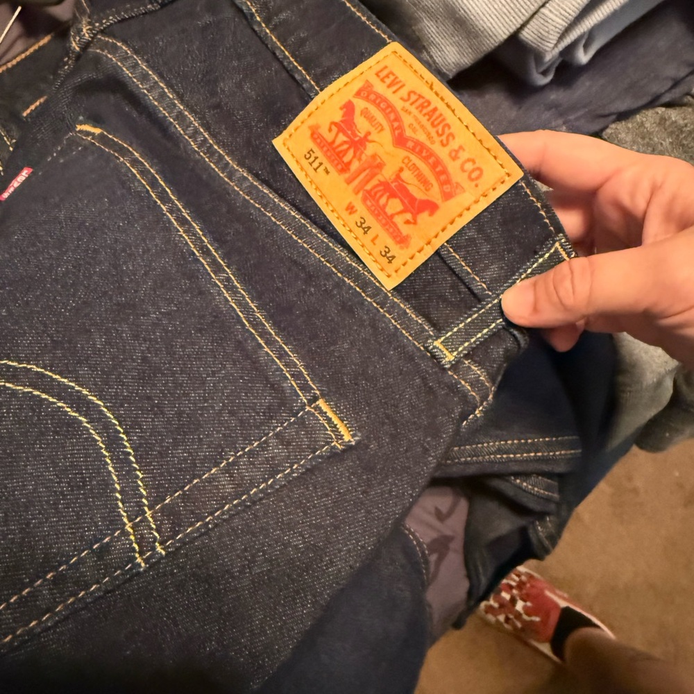 Levi's Men's Dark Indigo Slim Jeans